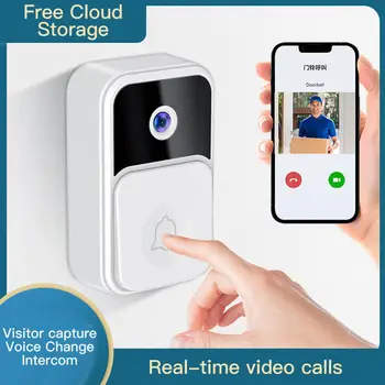 V9 WİFİ Video Kapı Zili Akıllı Ev kablosuz telefon kapı zili kamerası Güvenlik Video İnterkom HD IR Gece Görüş Daireler İçin