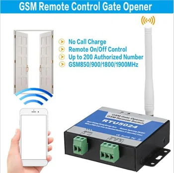 850/900/1800/1900MHz RTU5024 GSM Kapısı Açıcı Röle Kablosuz uzaktan kumandalı kapı Erişim Anahtarı Ücretsiz Çağrı