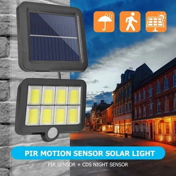 Açık LED hareket sensörü şarj edilebilir güneş ışığı su geçirmez acil sokak bahçe dekorasyon için