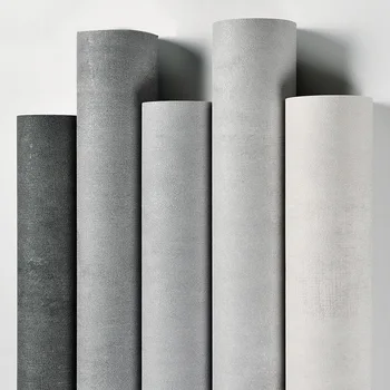 Çimento renk duvar kağıdı açık gri İskandinav modern minimalist retro nostaljik endüstriyel tarzı saf Değil kendinden yapışkanlı duvar kağıdı 1