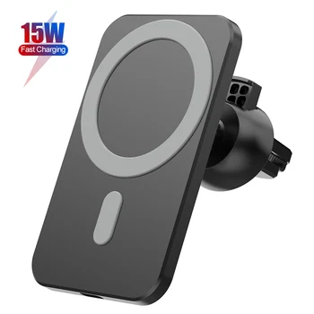 Manyetik Kablosuz Araç Şarj Standı iPhone 13 12 Pro Max Mini 15W Manyetik Hızlı Şarj Hava Firar Cep Telefonu Tutucu Standı 