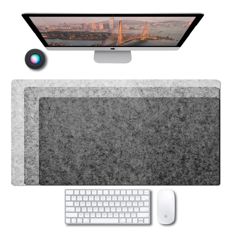 Büyük XXL Ofis Bilgisayar sümen Masa Klavye Büyük Mouse Pad Yün Keçe Dizüstü Yastık Masası kaymaz Mat Oyun Mousepad Mat 2