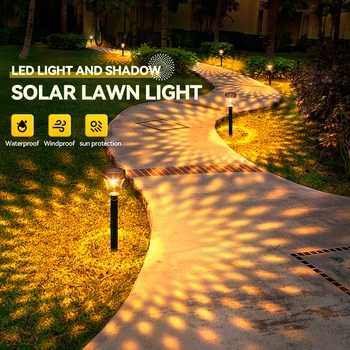 Güneş LED bahçe ışıkları açık çim peyzaj dekorasyon Lambası IP65 Su geçirmez Zemin Lambaları Bahçe Yard Geçit Süper Parlak
