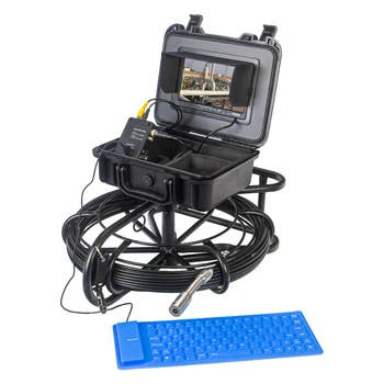 7 inç video kamera endoskop boru hattı muayene sistemi wifi kızılötesi video kaydedici 1200TVL 12LED sualtı borescope kamera 3