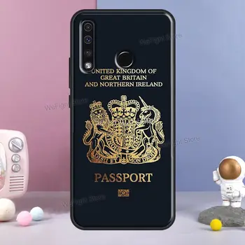 Birleşik Krallık İngiliz Pasaportu Huawei Nova İçin 5T P Akıllı 2019 P20 P40 P30 Pro Onur 50 9X9S 8S 8X20 10i Kılıfı 3