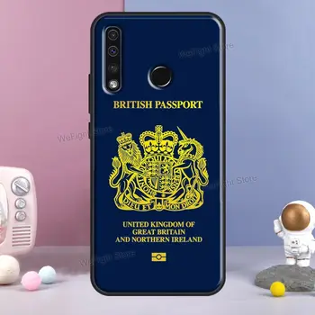 Birleşik Krallık İngiliz Pasaportu Huawei Nova İçin 5T P Akıllı 2019 P20 P40 P30 Pro Onur 50 9X9S 8S 8X20 10i Kılıfı 5