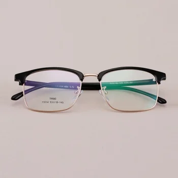 Genişlik-140 Retro kare kaş çerçeve Yeni TR90 gözlük çerçevesi Erkekler kadınlar için gözlük gözlük açık hava reçete gözlük çerçevesi 1