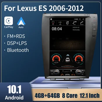 Araba Radyo Lexus ES ES240 ES300 ES330 ES350 2006-2012 Tesla Tarzı Dikey Ekran Multimedya Oynatıcı GPS Navigasyon Carplay BT