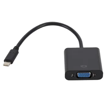 USB3. 1Type-C VGA Dönüştürücü USB Kadar 1080 p Full HD Görsel Efektler, daha Fazla Enerji tasarrufu Adaptör Kablosu OEM Olabilir