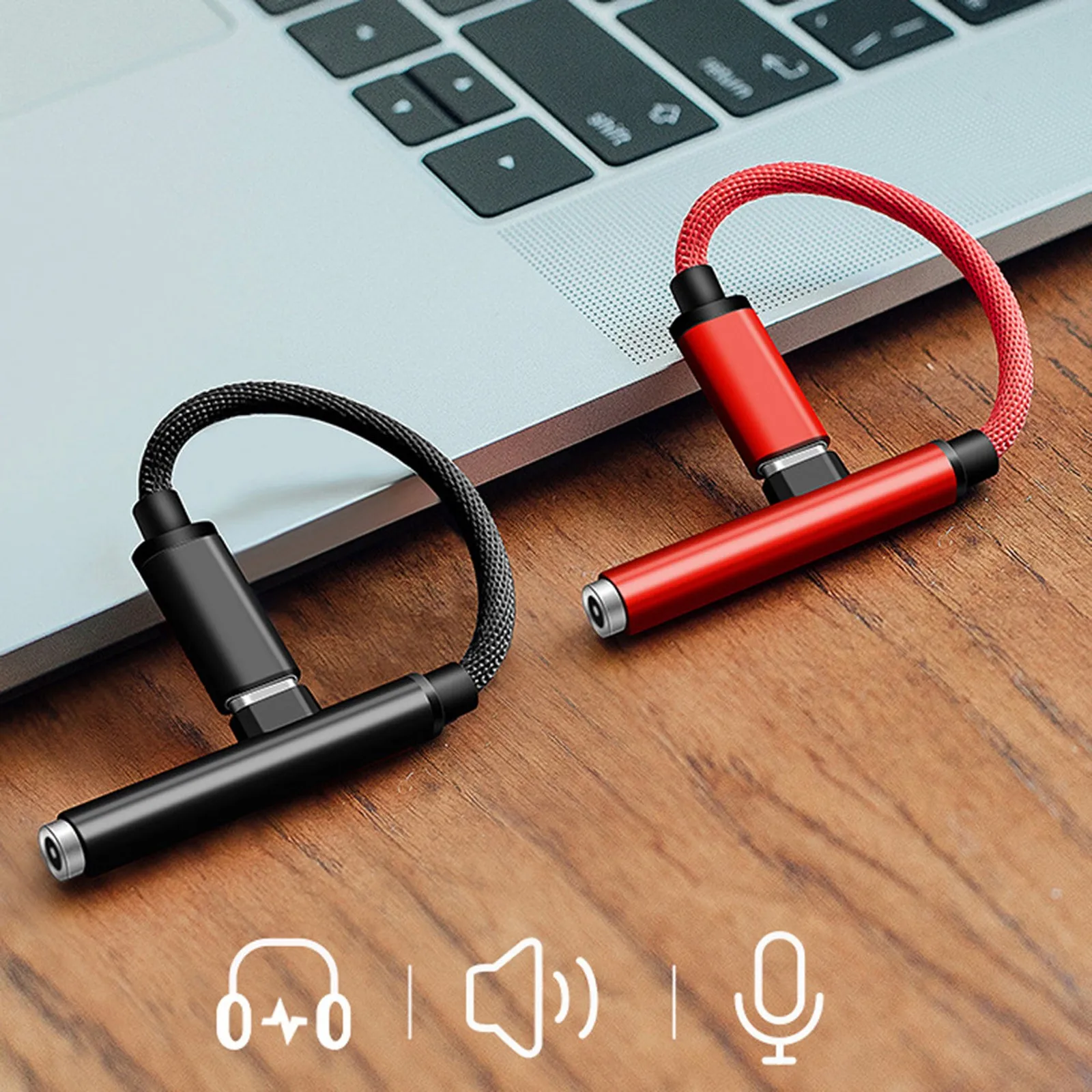 2 İn 1 USB Tip C İçin 3.5 mm Tip C Dişi Şarj Kulaklık Ses Jakı USB C şarj adaptörü Kablosu Samsung Xiaomi OPPO 3