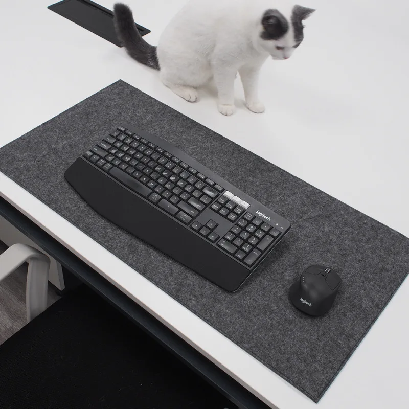 Büyük XXL Ofis Bilgisayar sümen Masa Klavye Büyük Mouse Pad Yün Keçe Dizüstü Yastık Masası kaymaz Mat Oyun Mousepad Mat 3