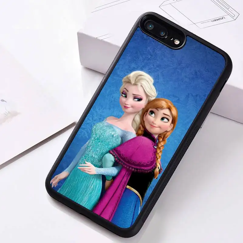 Dondurulmuş Elsa Anna telefon kılıfı Kauçuk iphone 14 13 12 11 Pro Max Mini XS Max 8 7 6 6S Artı X 5S SE 2020 XR kapak 3