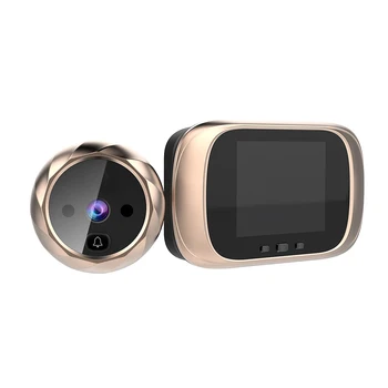 Akıllı kızılötesi video kapı zili 2.8 inç TFT LCD ekran kızılötesi gece görüş Ding-dong kapı zili fotoğraf güvenlik HD kamera 0