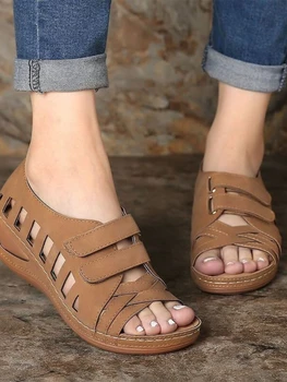 Yaz Artı Boyutu kadın Sandalet Düz Balık Ağzı Spor Sandalet Sıcak Satış kadın Sandalet kadın Sandalet Burnu açık ayakkabı