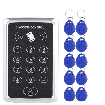 125KHz RFID Erişim Kontrolü Tuş Takımı EM kart okuyucu Kapı Erişim Kontrol Sistemi Kapı kilit açıcı Klavye Sistemi