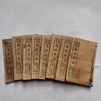 Antika Klasik İplik Ciltli Kitap Wanfa Guizong Aile Zarif Süslemeleri