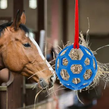 Saman Besleyici Keçi Atı İstikrarlı Besleme Atlar Asılı Top Oyuncaklar Keçi Besleyici Topu Oyuncak Çiftlik İstikrarlı Besleme Oyuncakları