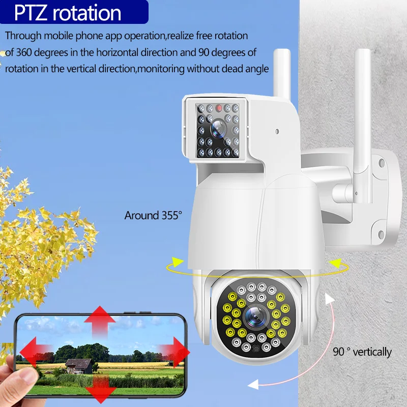 2MP Dürbün Lens PTZ IP Kamera Açık Bağlantı Parça wifi güvenlik kamerası 5X Dijital Zoom CCTV Gözetim Ses Alarm Kamera 4