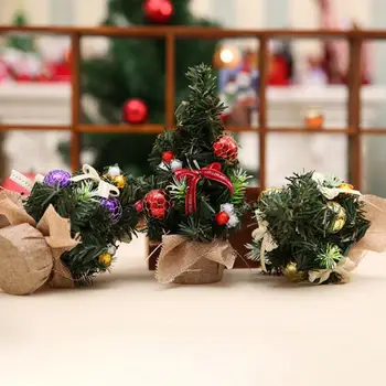 Yapay Noel Ağacı Güzel Zarif Yay Noel Dekorasyon Simülasyon Noel Ağacı Masaüstü Noel Ağacı 0