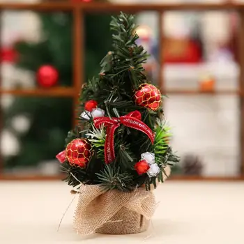 Yapay Noel Ağacı Güzel Zarif Yay Noel Dekorasyon Simülasyon Noel Ağacı Masaüstü Noel Ağacı 4