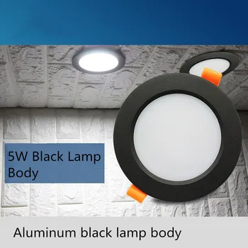 LED Downlight 3W 5W 7W 9W 12W 15W 18W 24W Kalın alüminyum Gömme LED Spot Aydınlatma Yatak Odası Mutfak Kapalı led aşağı işık lambası