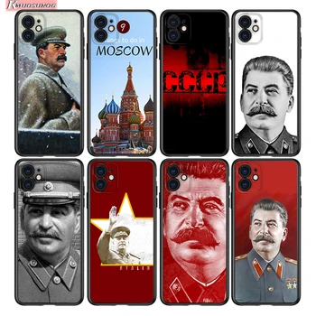 Stalin Sovyetler Birliği Silikon Kapak Apple iPhone 13 12 Mini 11 Pro XS MAX XR X 8 7 Artı 6 SE telefon kılıfı