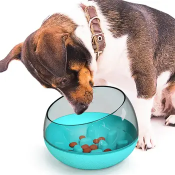 Yeni Tumbler Pet Uzay Kapsülü Kase Pet yavaş yiyecek kasesi Kedi ve Köpek Oyun Anti-Rollover Kase Küçük ve Orta Köpek Kase