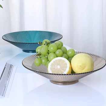 Şeffaf meyve tabağı Yuvarlak Kalınlaşmış Plastik Sebze salata tabağı Basit Aperatif Fındık Depolama Tepsisi Sebze Yıkama Havzası