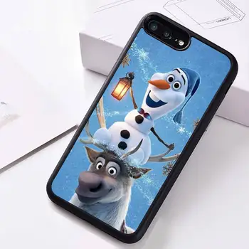 Dondurulmuş Elsa Anna telefon kılıfı Kauçuk iphone 14 13 12 11 Pro Max Mini XS Max 8 7 6 6S Artı X 5S SE 2020 XR kapak 1