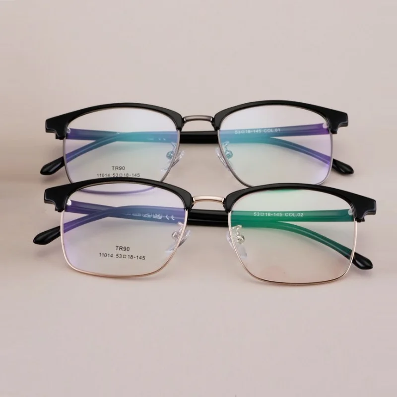 Genişlik-140 Retro kare kaş çerçeve Yeni TR90 gözlük çerçevesi Erkekler kadınlar için gözlük gözlük açık hava reçete gözlük çerçevesi 5