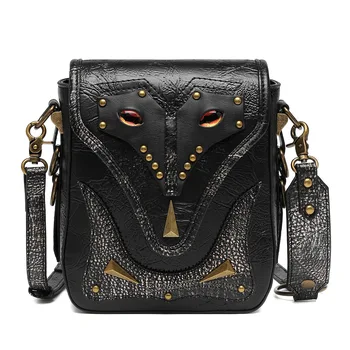 Buhar Punk kadın çantası Avrupa ve Amerikan retro askılı çanta küçük kare çanta omuzdan askili çanta Gotik çanta cüzdan