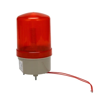 2X Endüstriyel yanıp sönen ses alarm ışığı, BEM-1101J 220 V kırmızı LED uyarı ışıkları Acousto-optik Alarm sistemi 1
