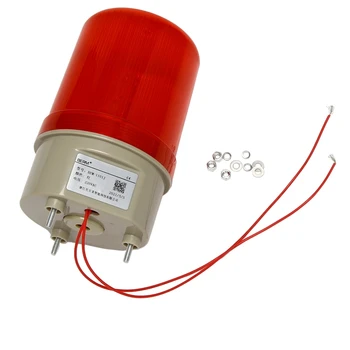 2X Endüstriyel yanıp sönen ses alarm ışığı, BEM-1101J 220 V kırmızı LED uyarı ışıkları Acousto-optik Alarm sistemi 2