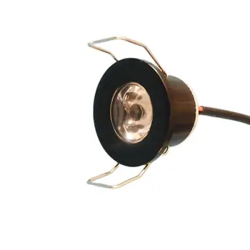20 Paket Mini lamba 3W Led Spot ışık siyah gömme Led tavan ışık ev kabine 230v