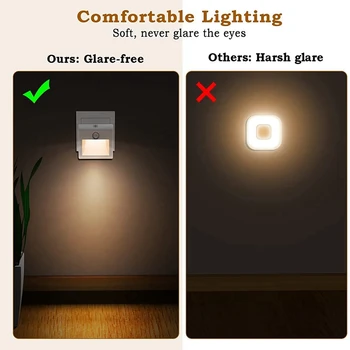 Gece ışık soketi, Hareket Sensörlü çocuk Gece lambası Alacakaranlık Sensörü (Açık/Otomatik/Kapalı),Yatak Odası için, Merdiven AB Tak 3