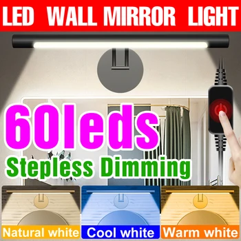 LED Ayna Duvar Lambası Banyo Dolabı makyaj masası Lambası Kısılabilir led duvar Aplik Lambaları Ev Dekorasyon Yatak Odası Gece Lambası