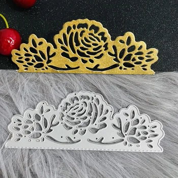 dantel gül çiçek sınır Metal Kesme Ölür DIY koleksiyon defteri kağıdı Kartları Kabartmalı Dekoratif El Sanatları Kalıp Kesim el yapımı zanaat