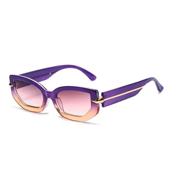 Yeni CatEye Güneş Gözlüğü Küçük Çerçeve Ok Dekorasyon güneş gözlüğü Erkekler ve Kadınlar Moda Trendy Shades Gözlük UV400 Gözlük